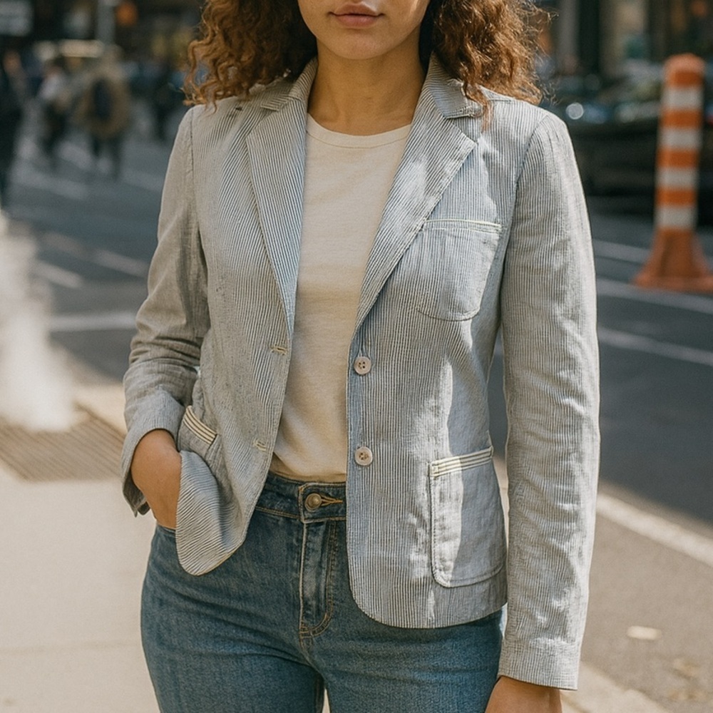 Elie Tahari Women's Pin Striped Blazer